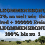 WILLKOMMENSBONUS ?? 100% so weit wie �three hundred + 100000 Freispiele WILLKOMMENSBONUS ?? 100% bis zu �1