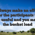 We always make an effort to render the participants to the most useful and you may by the bucket load