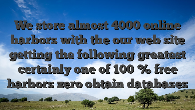 We store almost 4000 online harbors with the our web site getting the following greatest certainly one of 100 % free harbors zero obtain databases