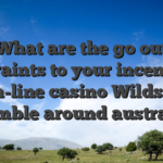 What are the go out constraints to your incentives? � on-line casino Wildsino gamble around australia