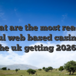 What are the most readily useful web based casinos in the uk getting 2026?