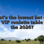 What’s the lowest bet on a Greek VIP roulette table inside the 2026?