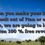 When you make your basic deposit out of ?ten or even more, we are going to leave you ten 100 % free revolves