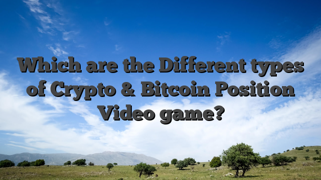 Which are the Different types of Crypto & Bitcoin Position Video game?
