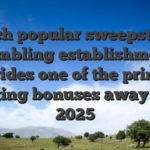 Which popular sweepstakes gambling establishment provides one of the primary greeting bonuses away from 2025