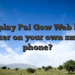Why play Pai Gow Web based poker on your own smart phone?