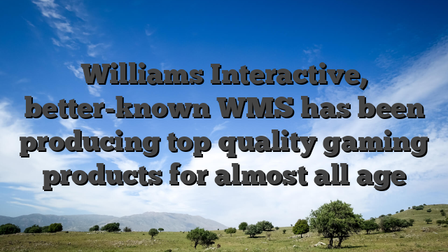 Williams Interactive, better-known WMS has been producing top quality gaming products for almost all age