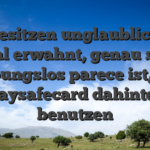 Wir besitzen unglaublich erst einmal erwahnt, genau so wie reibungslos parece ist, die Paysafecard dahinter benutzen