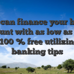 You can finance your bank account with as low as $ten cost-100 % free utilizing the banking tips