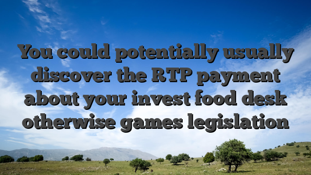 You could potentially usually discover the RTP payment about your invest food desk otherwise games legislation