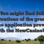 You might find full evaluations of the greatest casino application providers with the NewCasinoUK