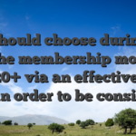 You should choose during the (for the membership mode) & put ?20+ via an effective debit card in order to be considered