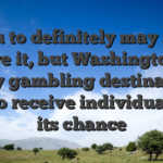 You to definitely may not believe it, but Washington has many gambling destinations one to receive individuals try its chance