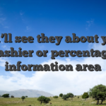 You’ll see they about your cashier or percentage information area