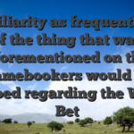 Your iliarity as frequently out of the thing that was aforementioned on the Gamebookers would be echoed regarding the Wear Bet