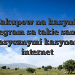 Zakupow na kasynie Telegram sa takie same z klasycznymi kasynami internet
