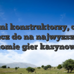 Znani konstruktorzy, czyli klucz do na najwyzszym poziomie gier kasynowych