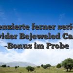 lizenzierte ferner seriöse Provider Bejeweled  Casino -Bonus im Probe