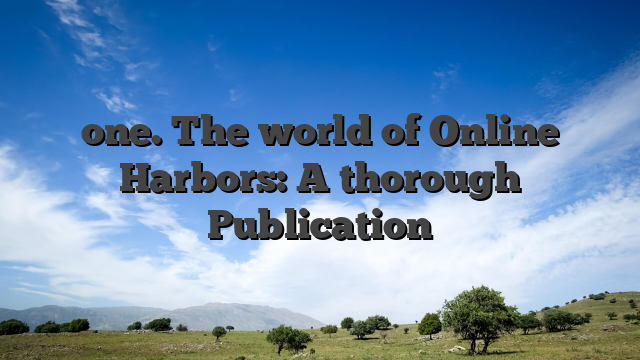 one. The world of Online Harbors: A thorough Publication