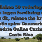 spilleban 50 vederlagsfri spins Ingen forsikring aztec goldt dk, release the kraken 80 gratis spins Danmarks Top 6 Bedste Online Casinoer Costa Rica