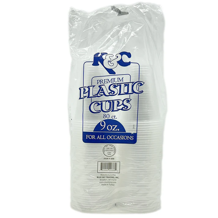 9 oz plastic cups clear