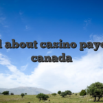 All about casino payout canada