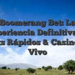 Boomerang Bet: La Experiencia Definitiva de Slots Rápidos & Casino en Vivo
