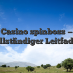 Casino spinboss — vollständiger Leitfaden