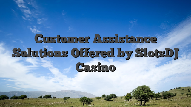Customer Assistance Solutions Offered by SlotsDJ Casino