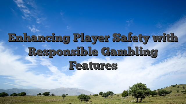Enhancing Player Safety with Responsible Gambling Features