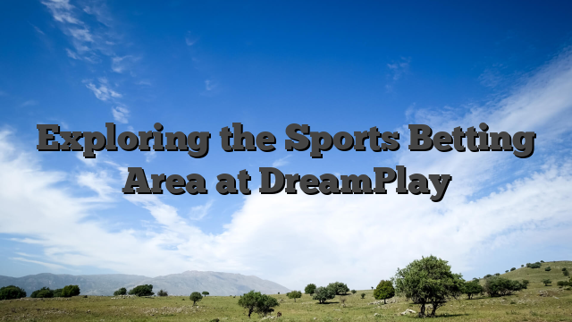 Exploring the Sports Betting Area at DreamPlay