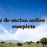 Juegos de casino online — guía completa