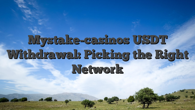 Mystake-casinos USDT Withdrawal: Picking the Right Network