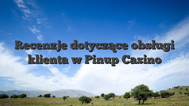 Recenzje dotyczące obsługi klienta w Pinup Casino