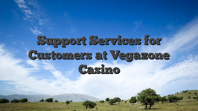 Support Services for Customers at Vegazone Casino