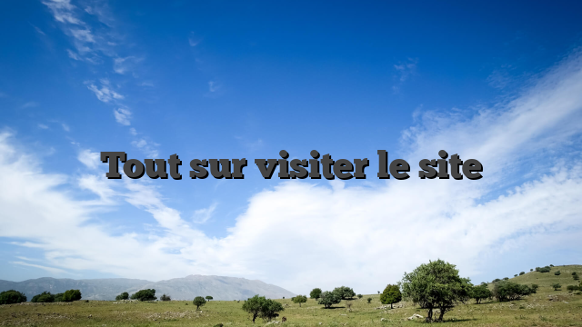 Tout sur visiter le site