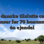 Alle danske tilslutte casino bonusser før 70 bonusser på én ejendel