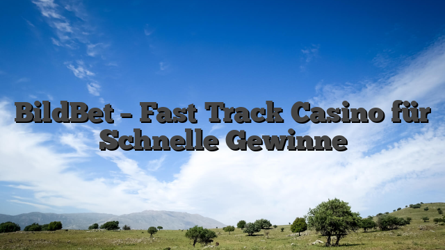 BildBet – Fast‑Track Casino für Schnelle Gewinne