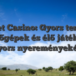 Kinbet Casino: Gyors tempójú nyerőgépek és élő játékok a gyors nyereményekért