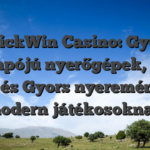 QuickWin Casino: Gyors tempójú nyerőgépek, Élő akció és Gyors nyeremények a modern játékosoknak