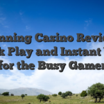 Winning Casino Review: Quick Play and Instant Wins for the Busy Gamer