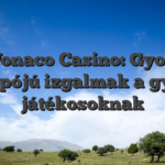 Wonaco Casino: Gyors tempójú izgalmak a gyors játékosoknak