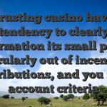 A trusting casino have a tendency to clearly information its small print, particularly out of incentives, distributions, and you may account criteria