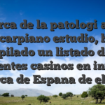 Acerca de la patologi�a del tunel carpiano estudio, hallan recopilado un listado de los excelentes casinos en internet acerca de Espana de el ano
