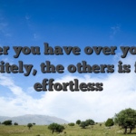 After you have over you to definitely, the others is fairly effortless