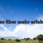 Alles über mehr erfahren