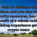 Along with its affiliate-amicable interface and you can robust security measures, has the benefit of a whole online gambling experience getting crypto users