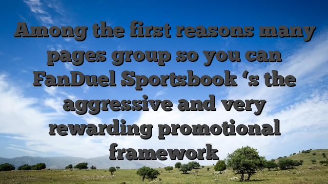 Among the first reasons many pages group so you can FanDuel Sportsbook ‘s the aggressive and very rewarding promotional framework