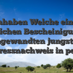 Anhaben Welche einen amtlichen Bescheinigung & angewandten jungsten Adressnachweis in petto