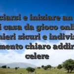 Associarsi e iniziare an agire nei casa da gioco online stranieri sicuri e indivisible andamento chiaro addirittura celere